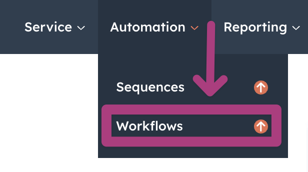 automatização do fluxo de trabalho no Hubspot CRM